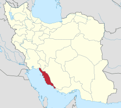 بوشهر روی نقشه